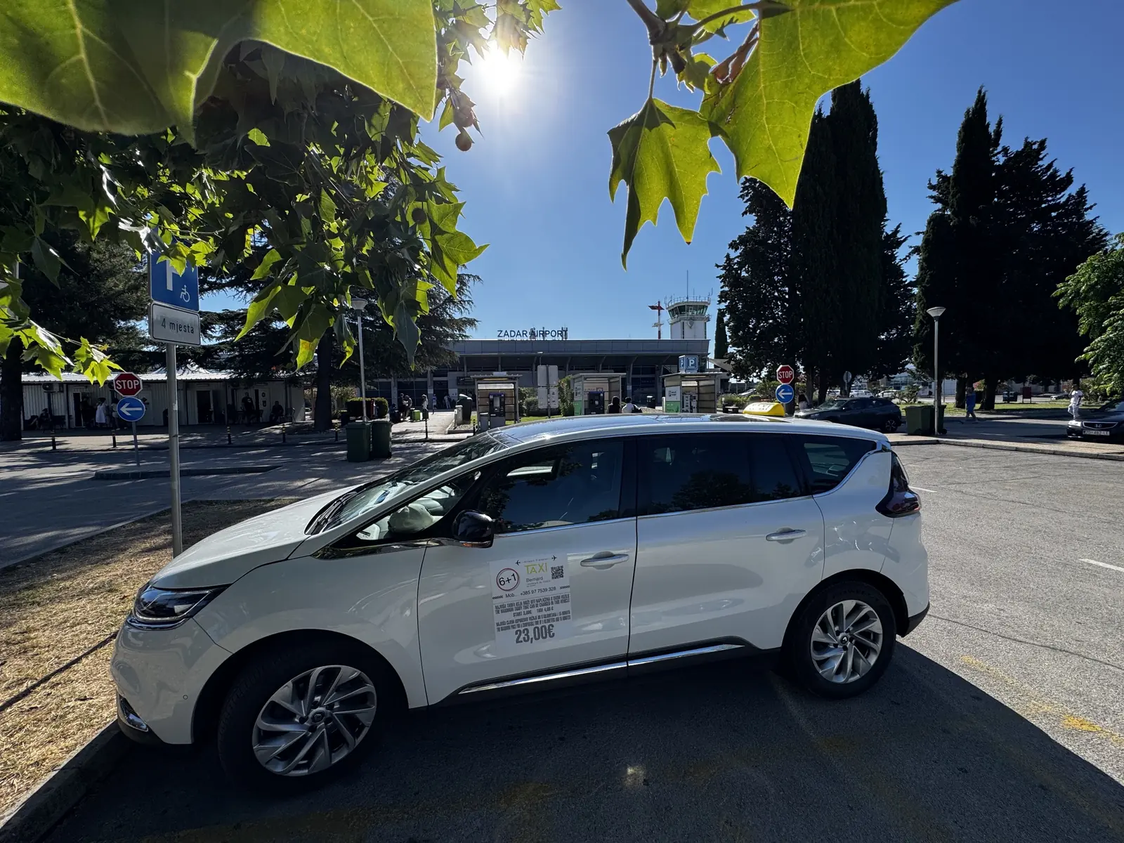 Bernards Taxi am Flughafen Zadar
